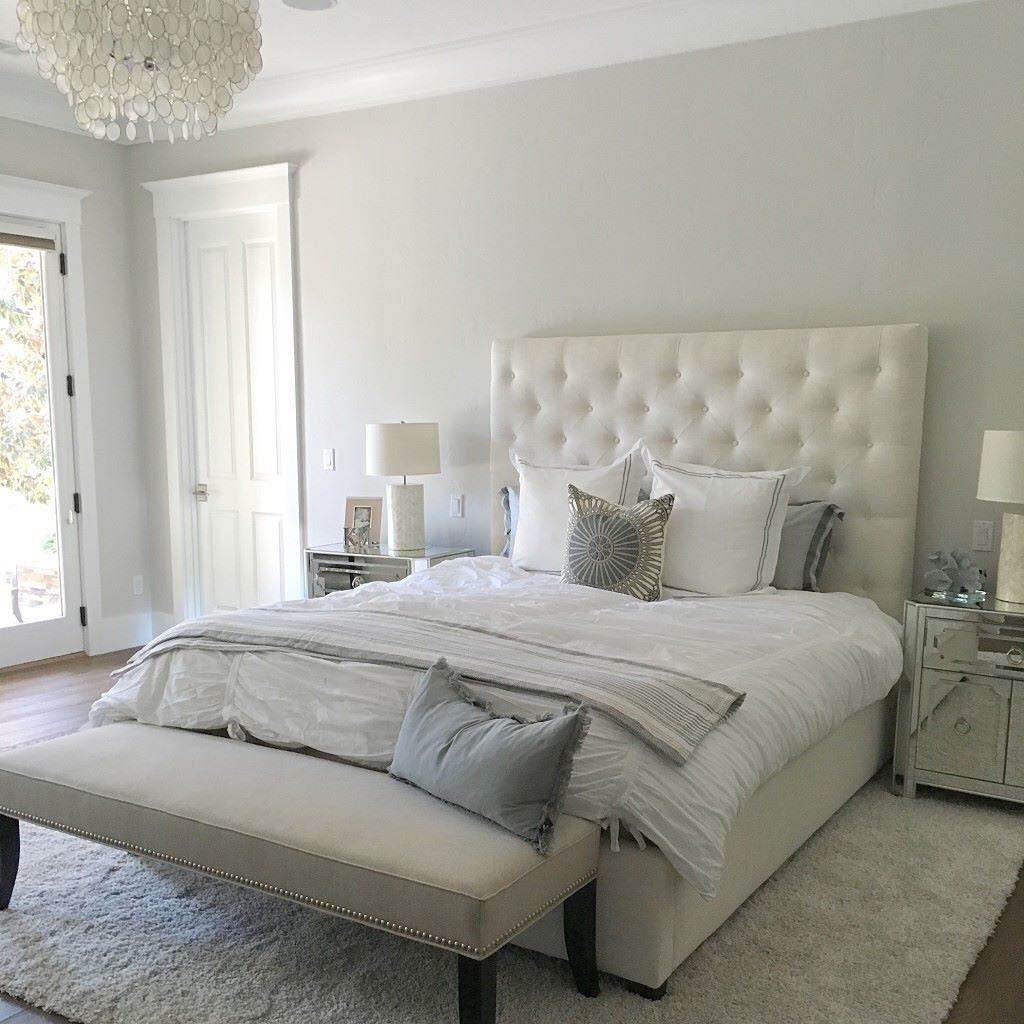 Photo of paint color behr-silver-drop in a Bedroom by @rosacollinshome