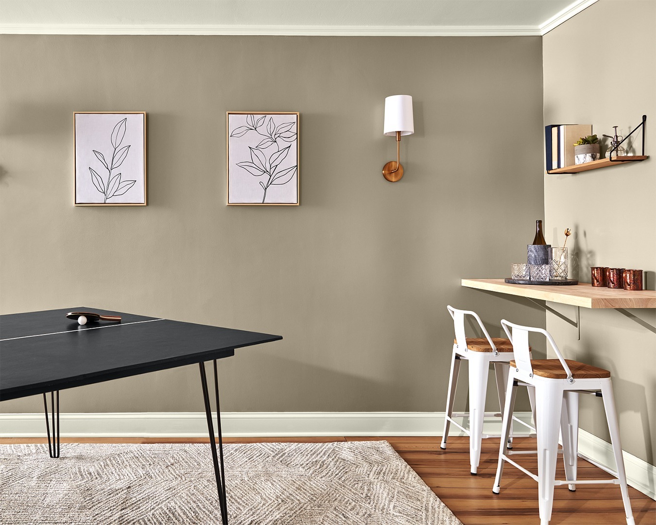 Photo of Ivory Brown paint color
