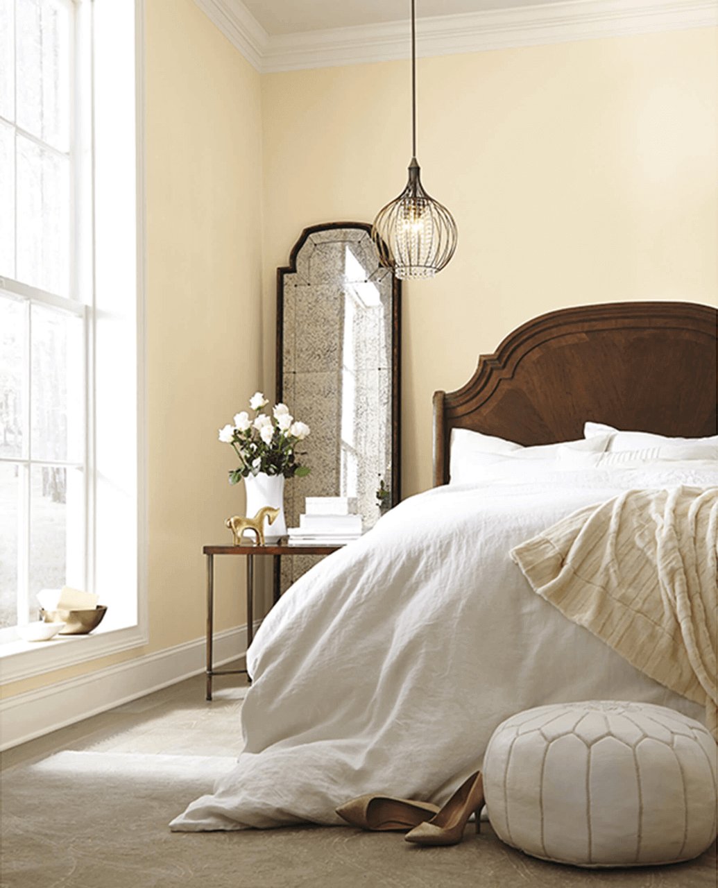 Antique White in a bedroom