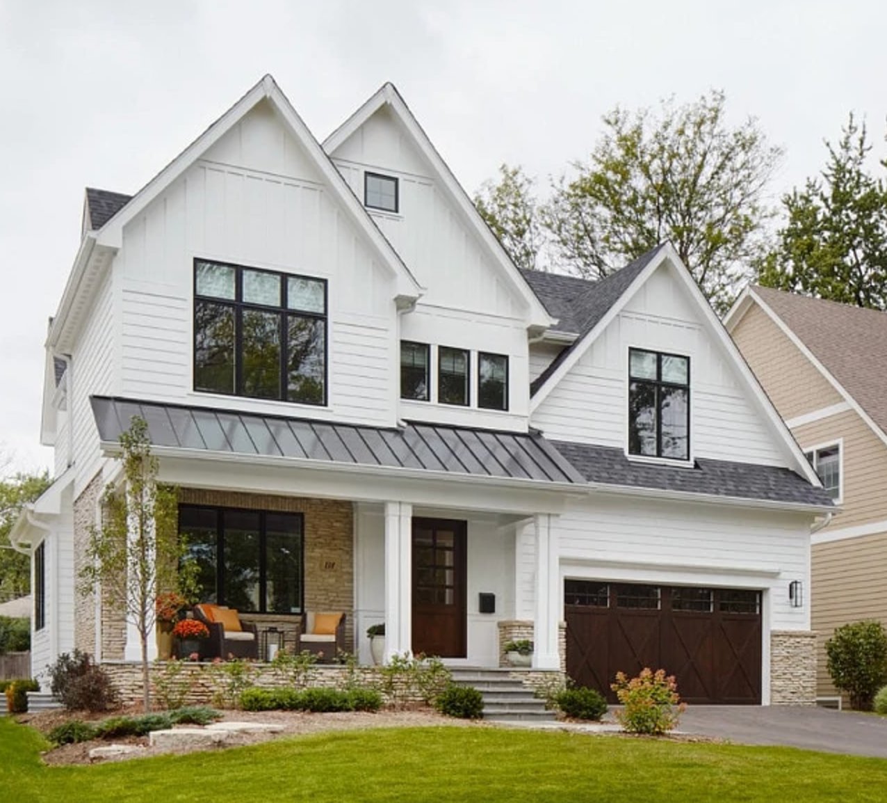 Arctic White Charcoal house exterior