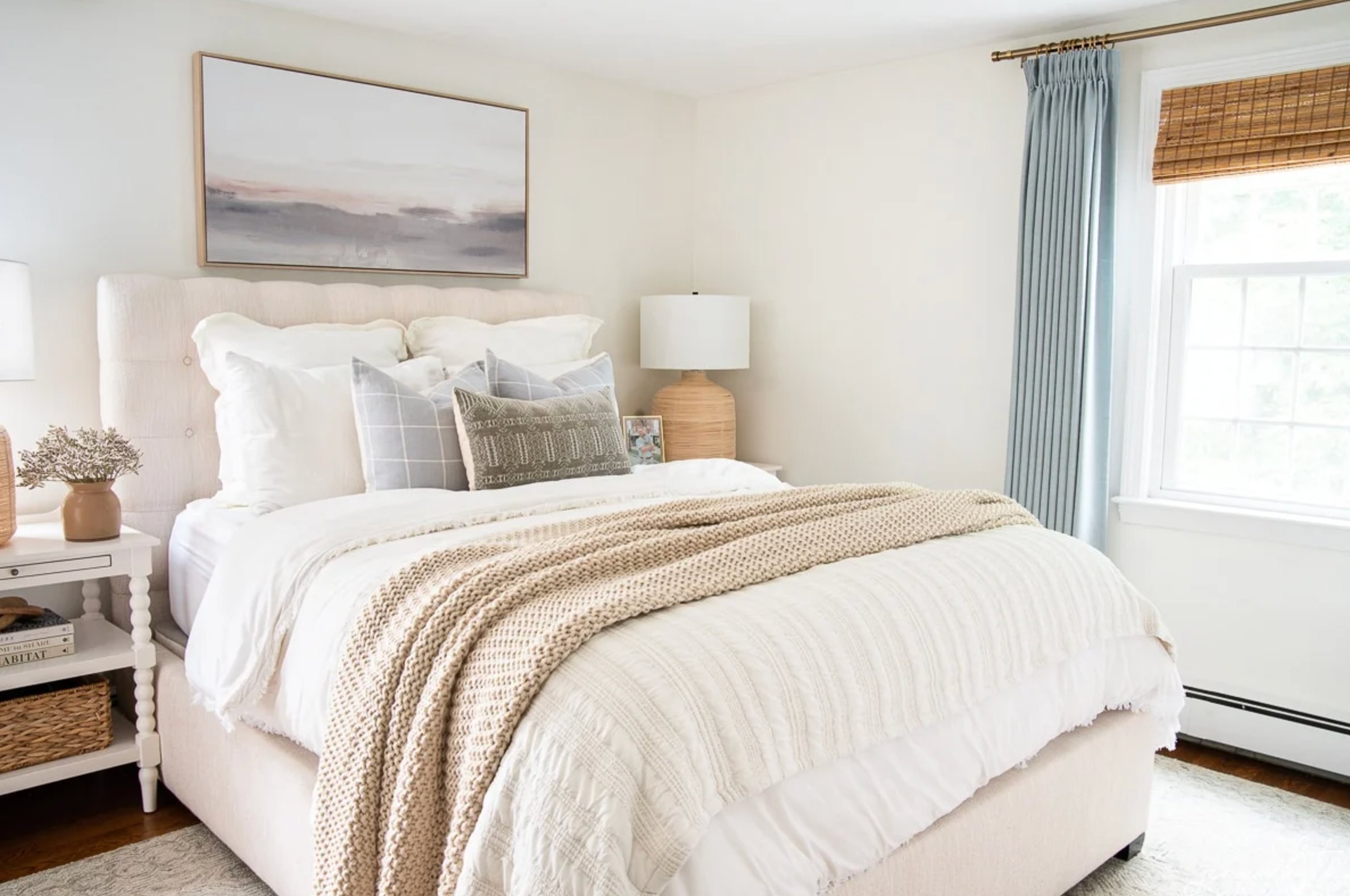 BM White Dove in a bedroom