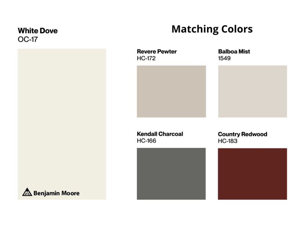BM White Dove matching colors