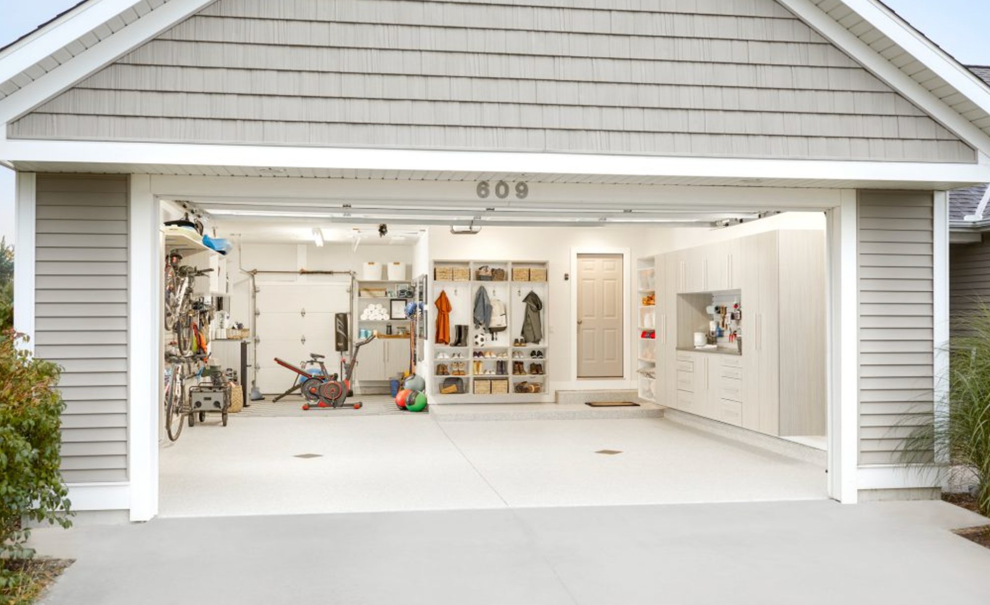 Beige Storage Garage