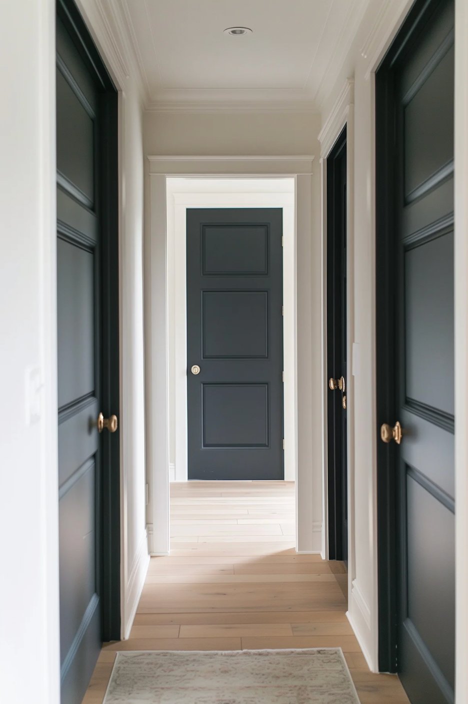 Doors painted with Benjamin Moore Advance