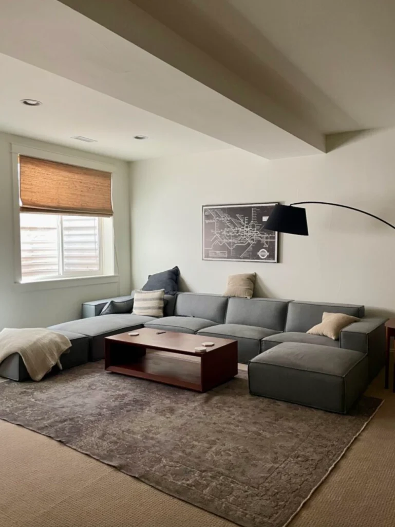 Benjamin Moore Cloud White dim lighting