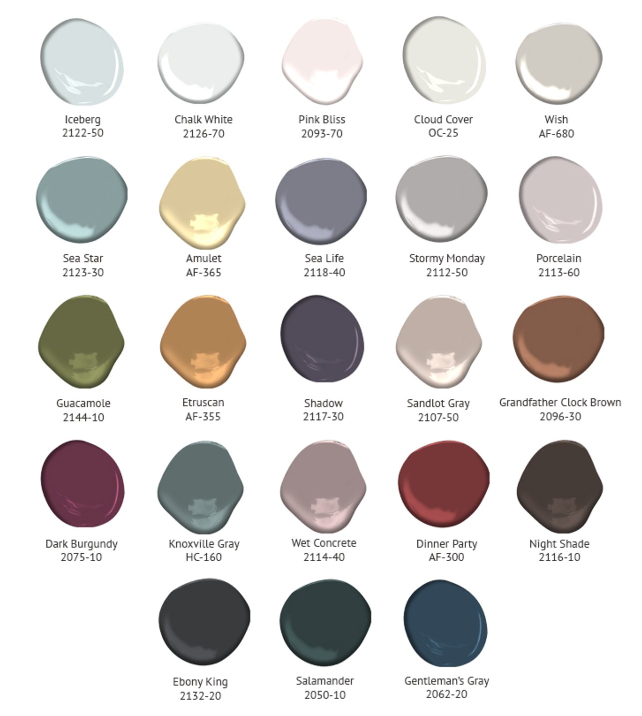 Benjamin Moore colors