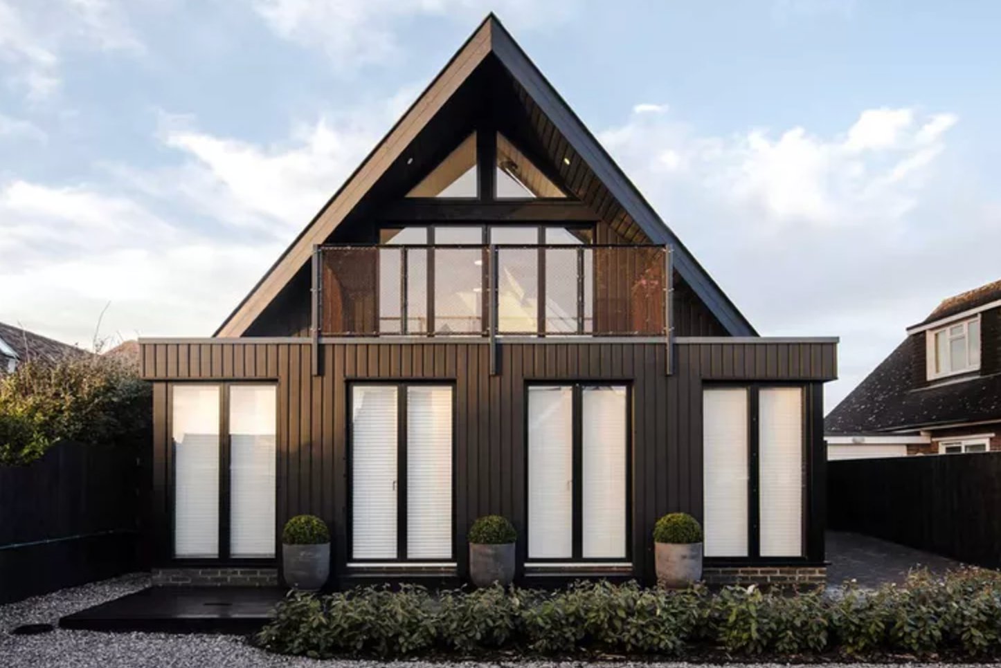 Black house exterior