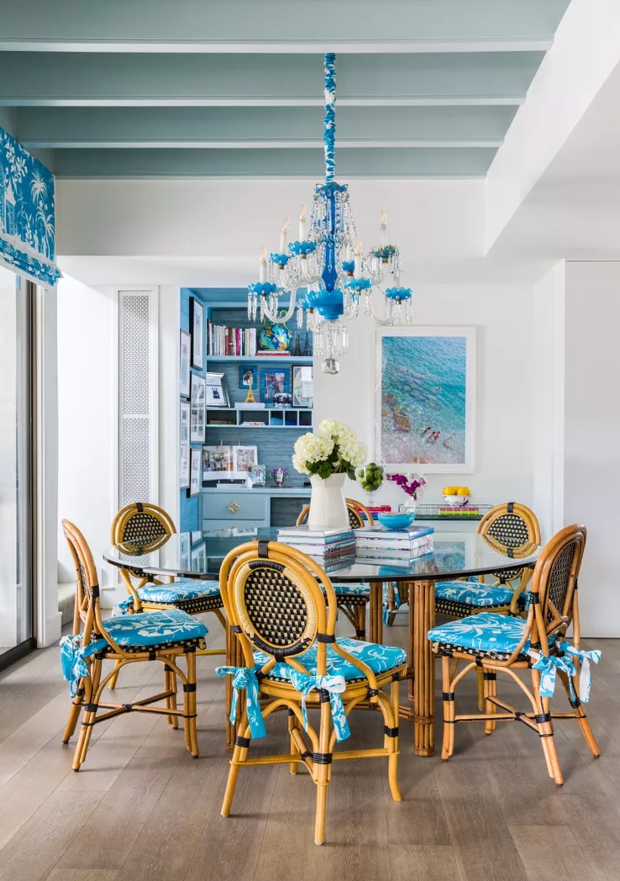 Blue Porcelain by Benjamin Moore ceiling