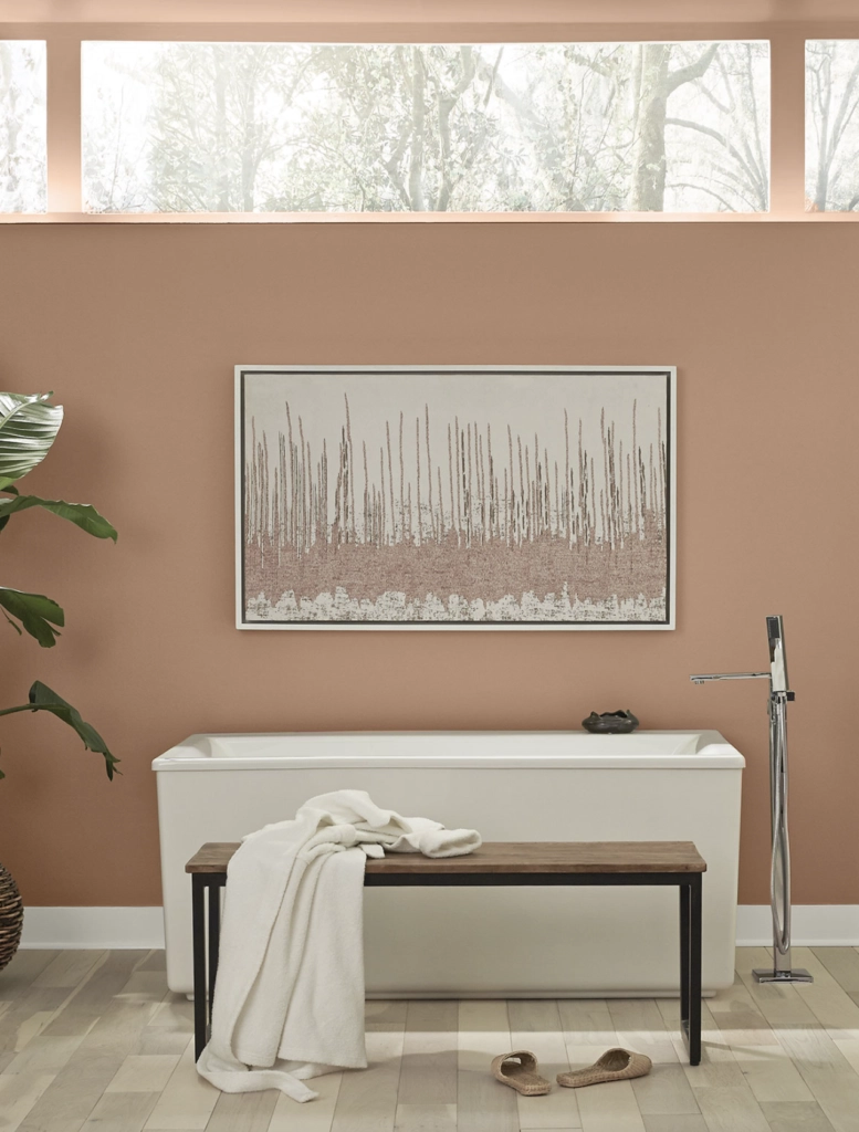 Canyon Dusk in a bathroom