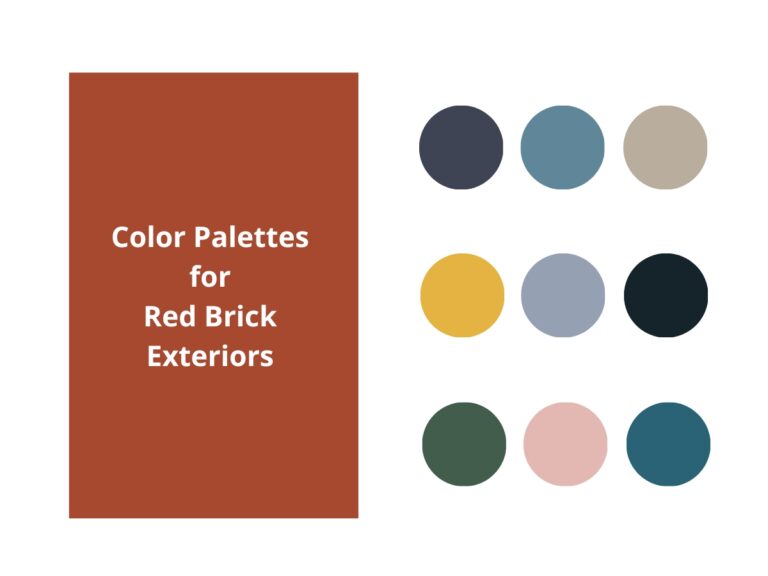 Color Palettes for Red Brick Exteriors