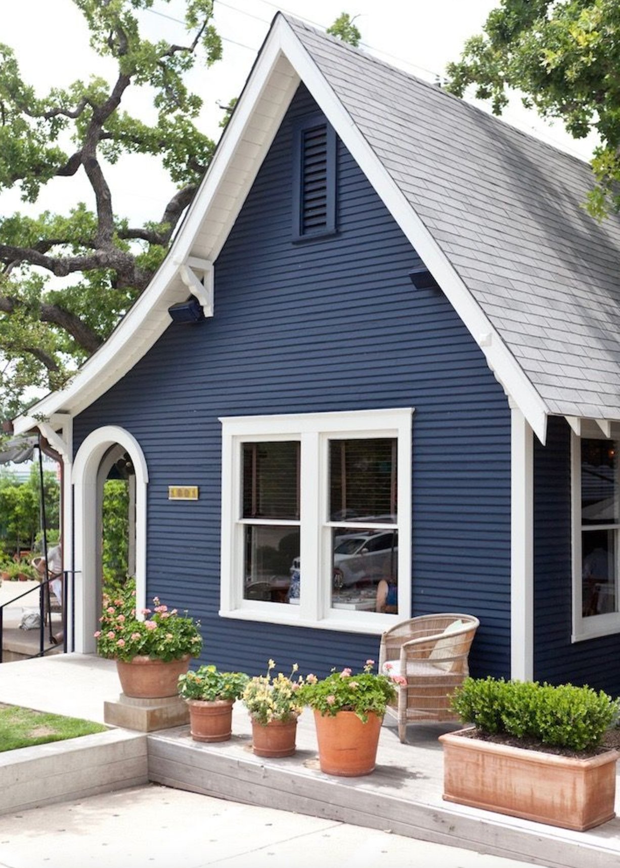 Denim Blue House Exterior
