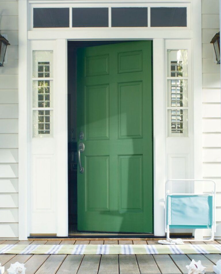 Door Painted With Benjamin Moore Aura