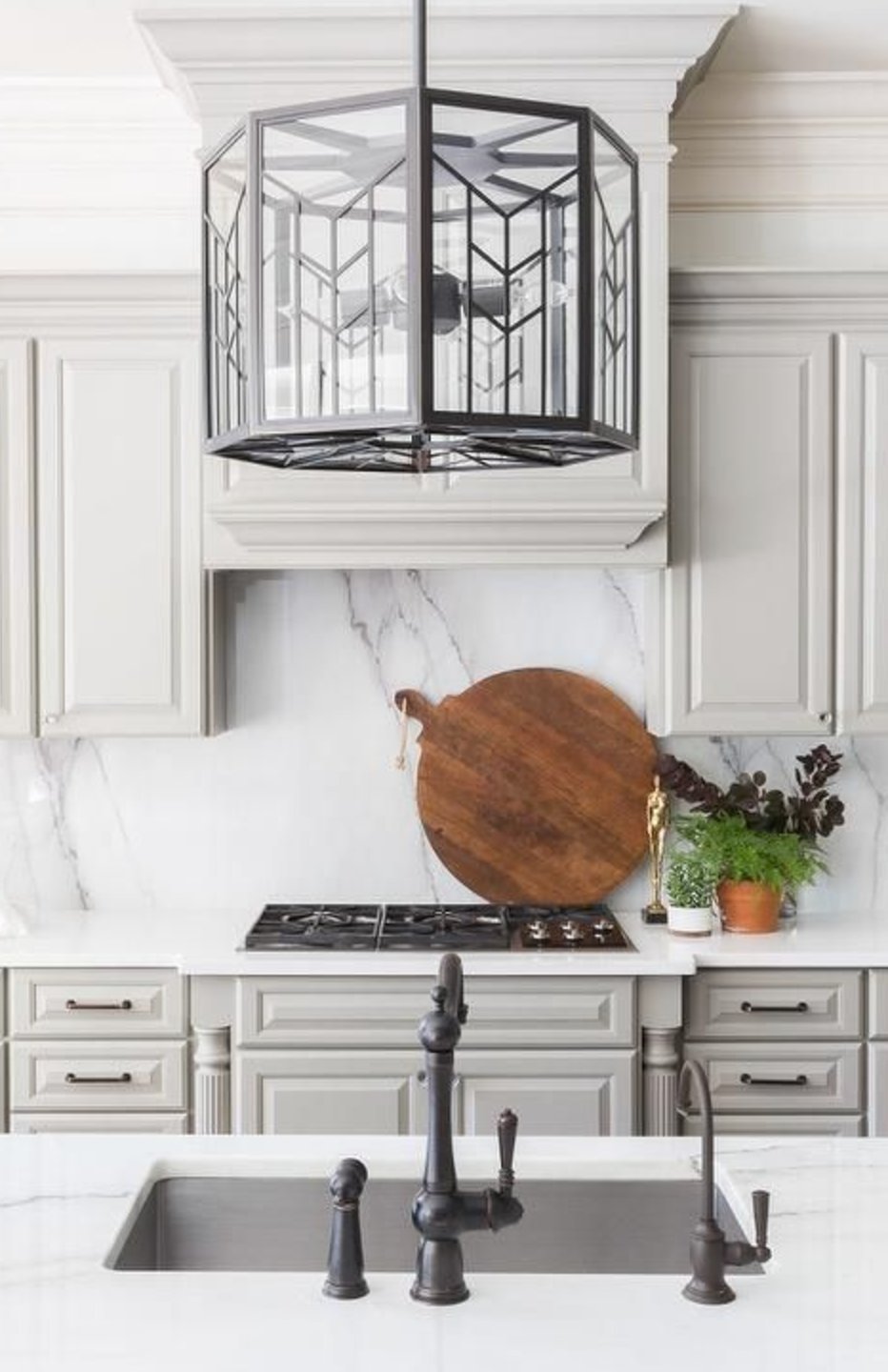 Dorian Gray by Sherwin-Williams kitchen cabinets 2