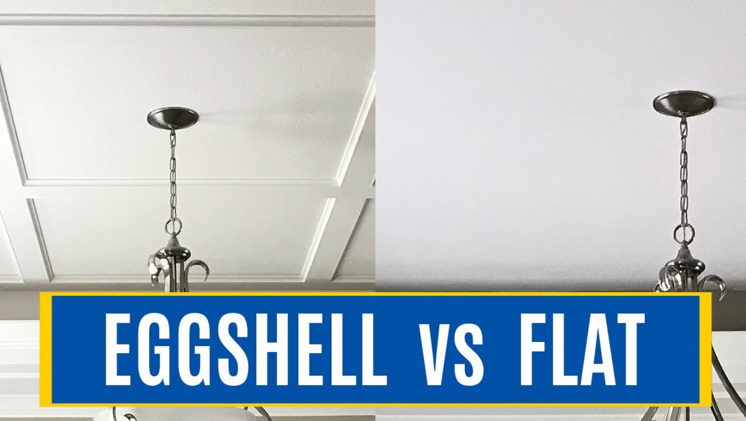 Eggshell vs flat finish comparison