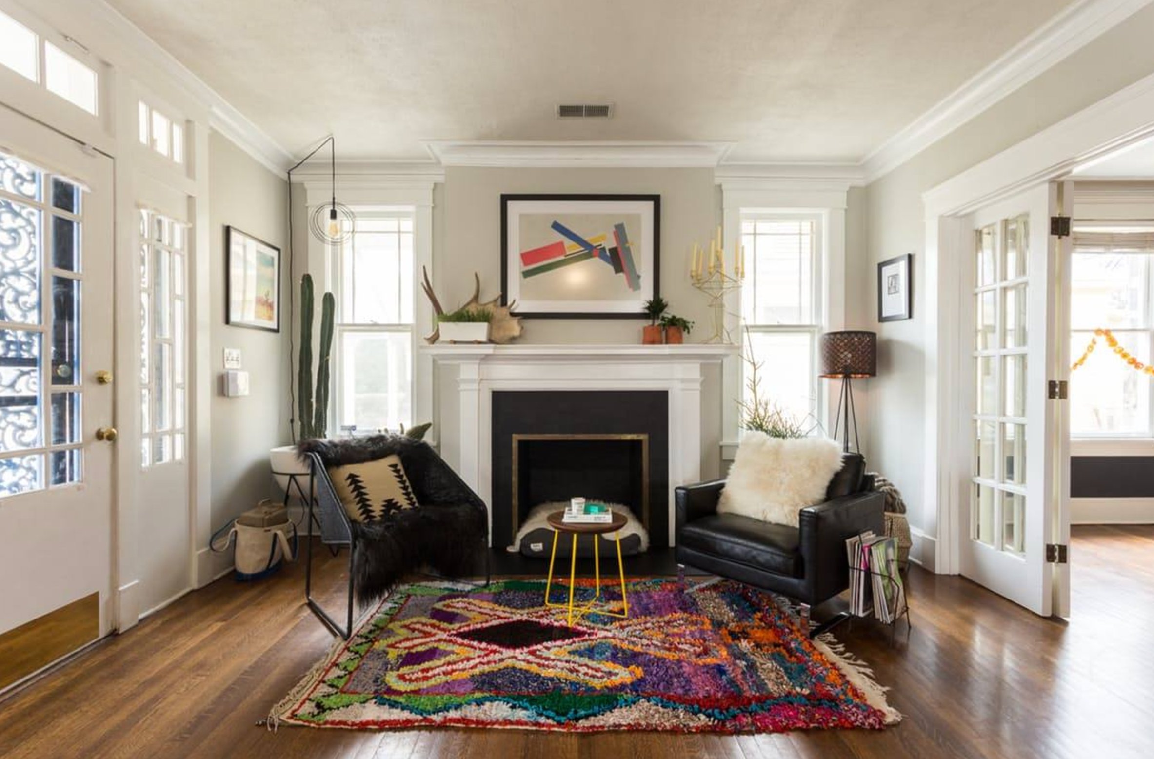 Gray Owl in living room