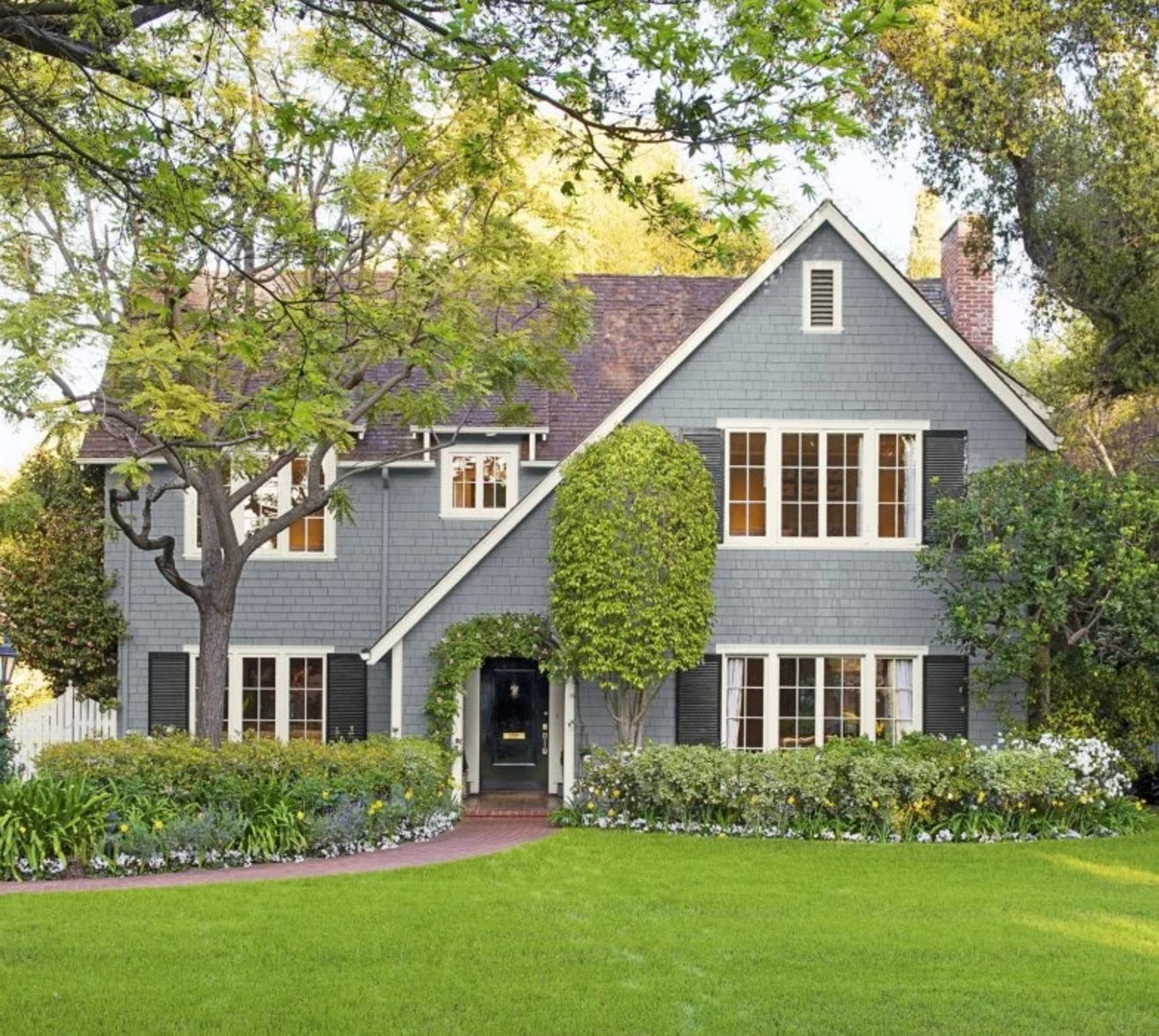 Gray and black home exterior
