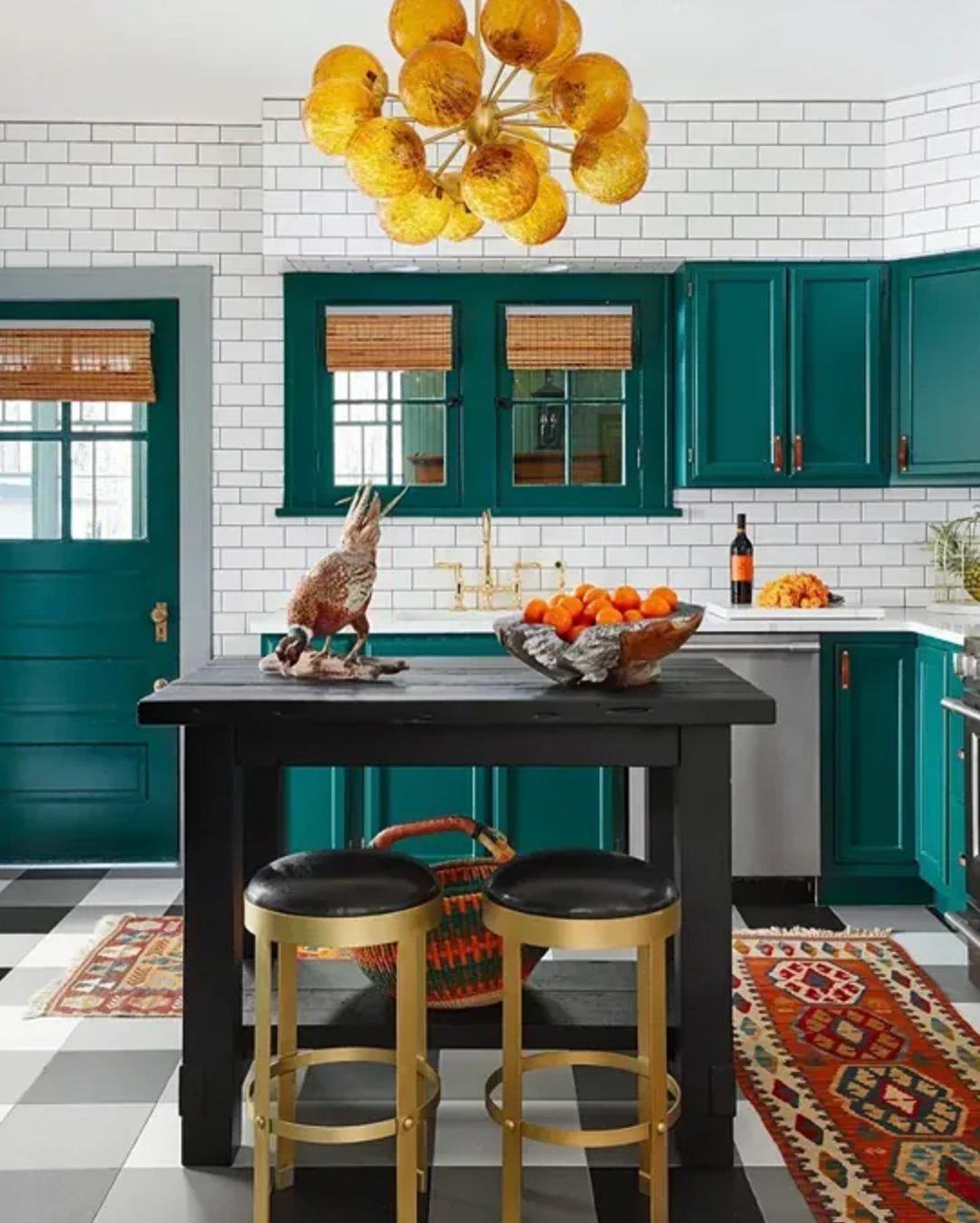 Hunter Green in a kitchen