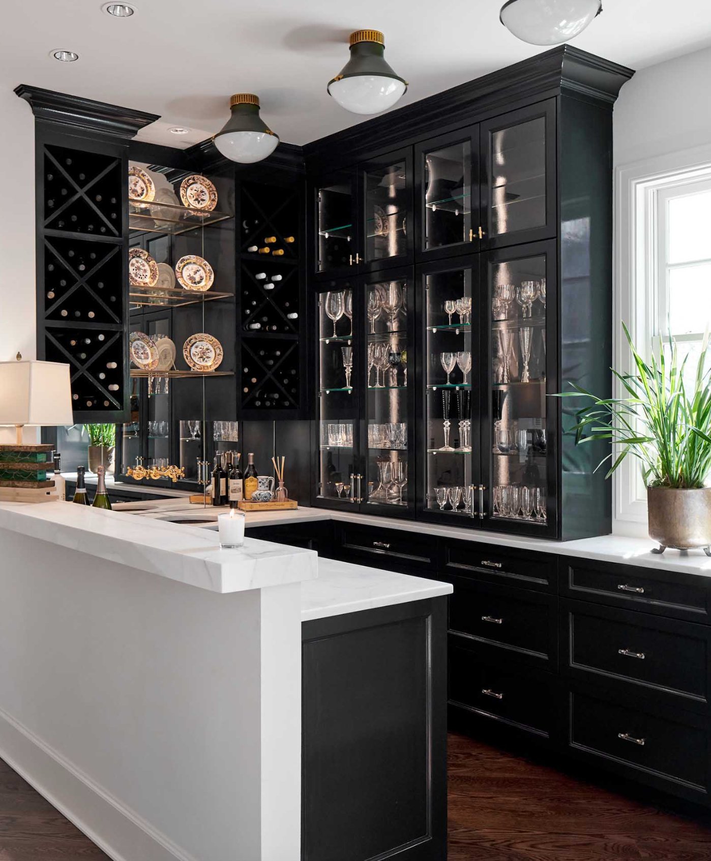 Inkwell by Benjamin Moore kitchen cabinets