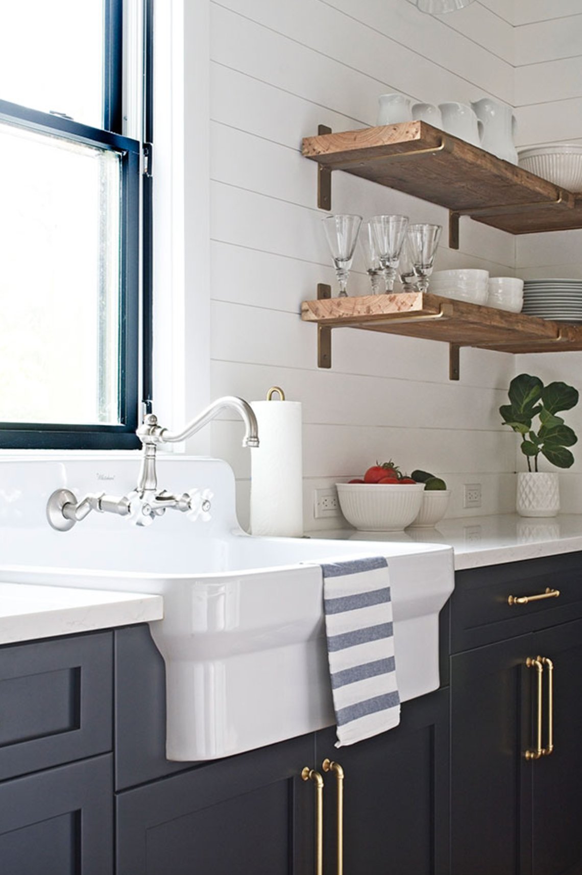Inkwell by Benjamin Moore kitchen cabinets