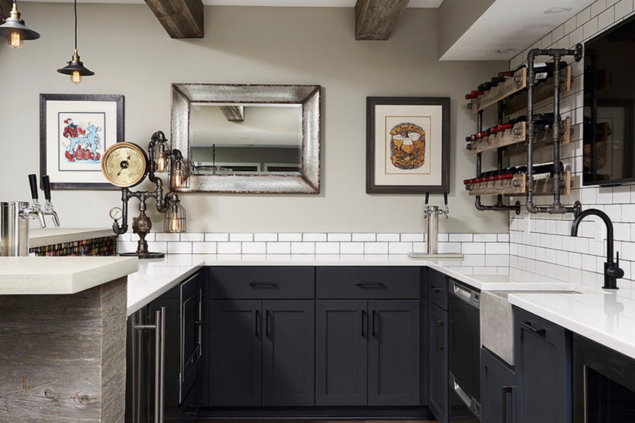 Iron Ore by Sherwin Williams kitchen cabinets