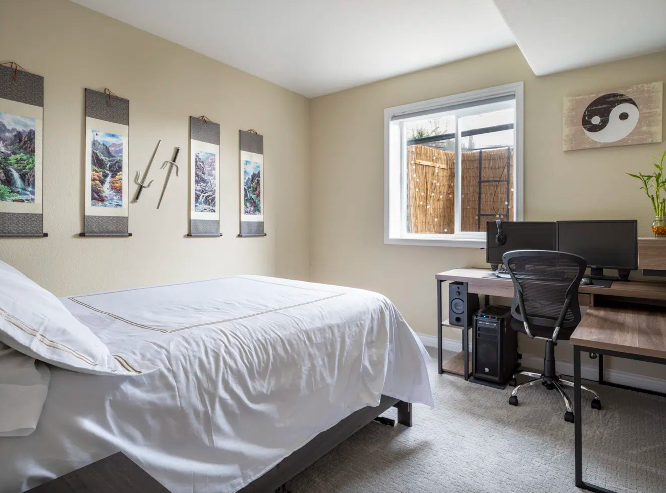 Manchester Tan by Benjamin Moore basement
