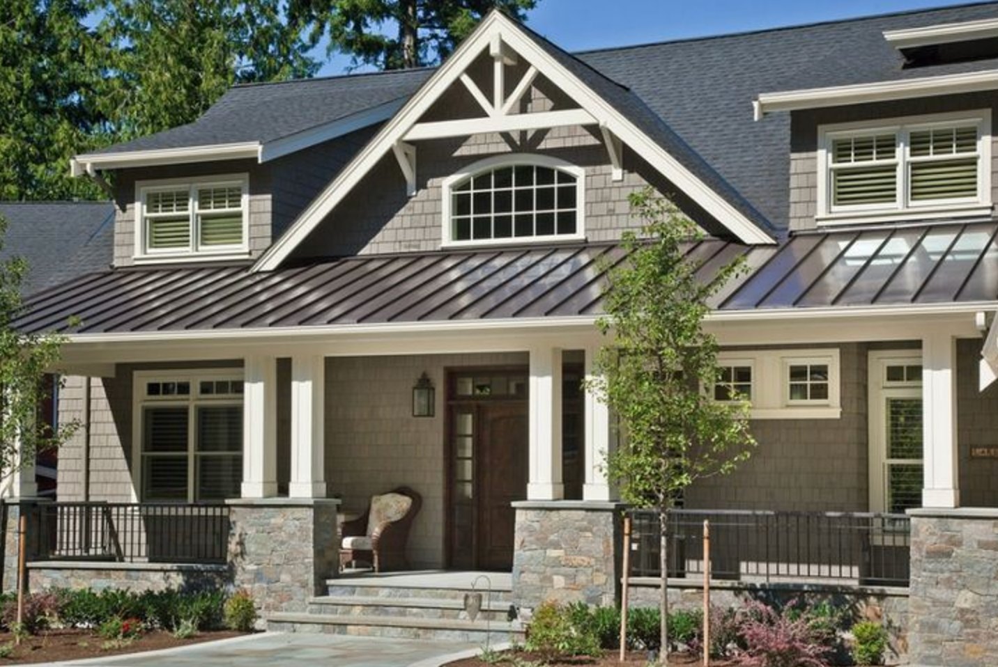 Gray and Metal Roof and Siding