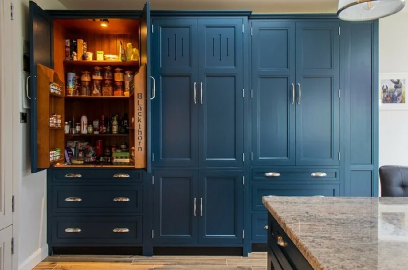 Navy Blue kitchen cabinets