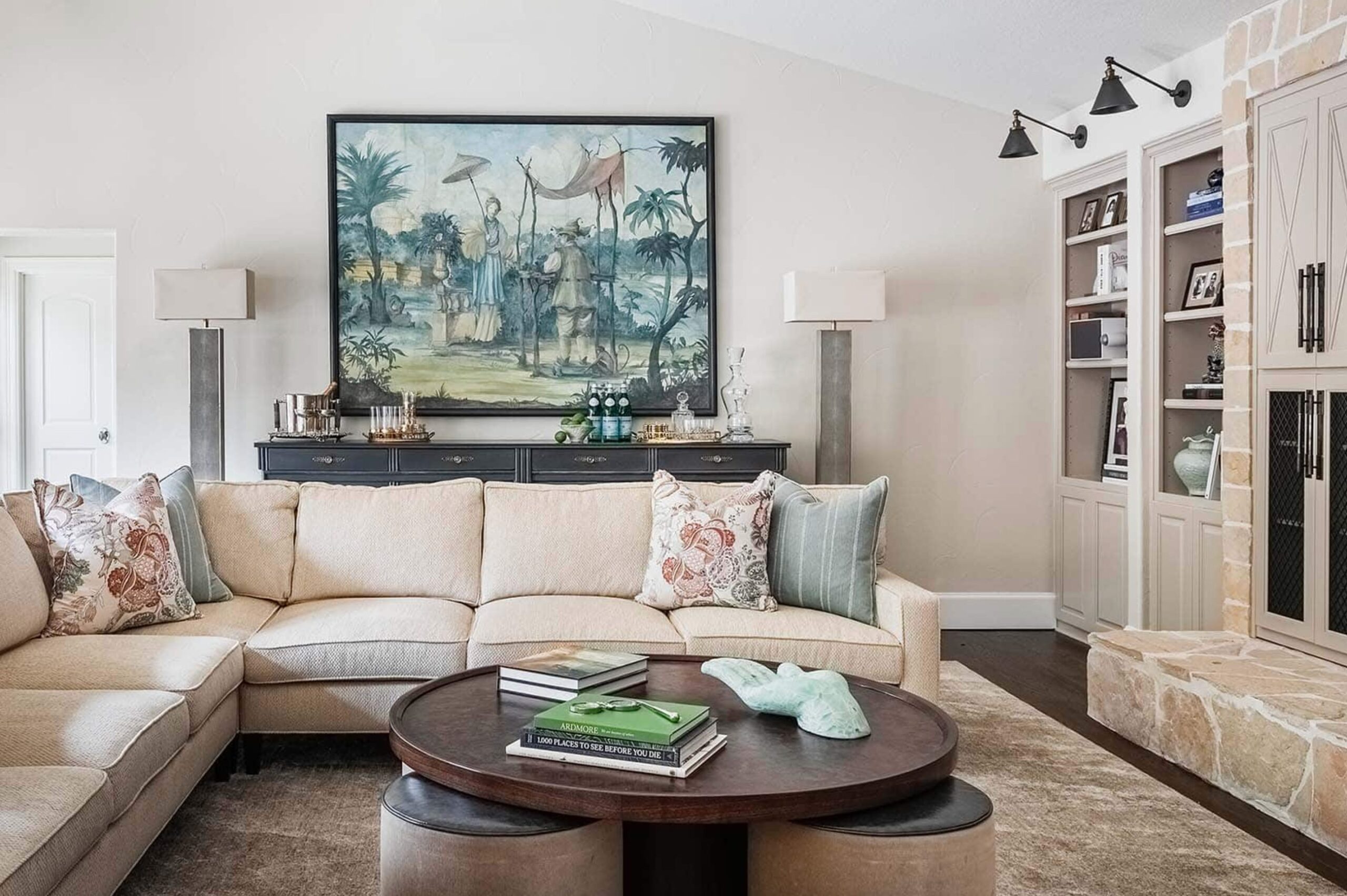 Neutrals in living room