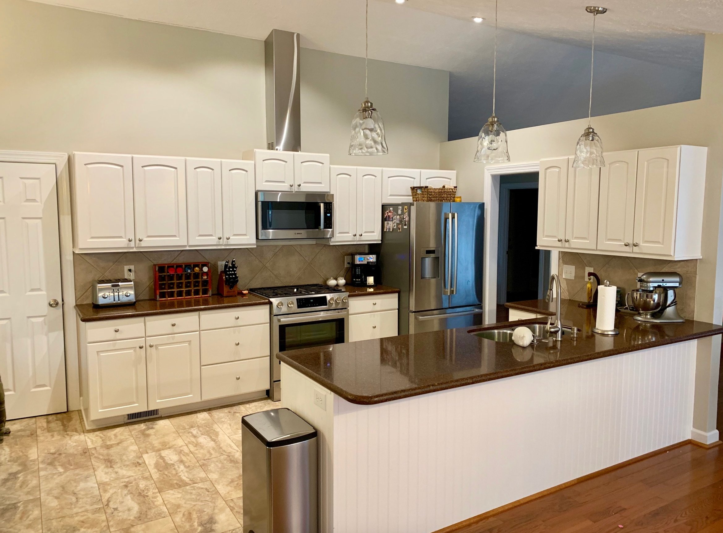 Origami White by Sherwin Williams kitchen 3
