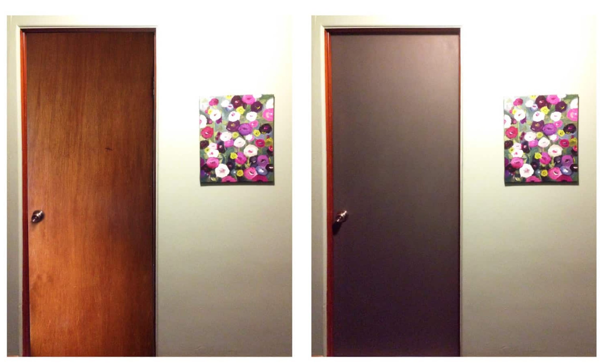 Painted interior door transformation