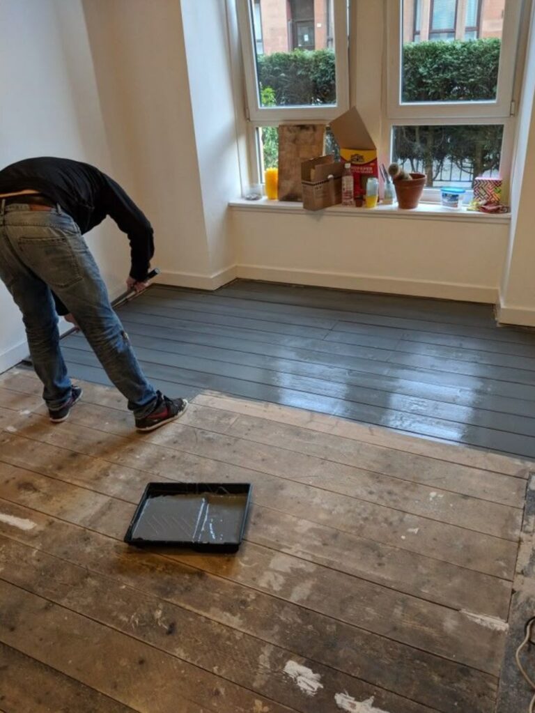 Painted Wooden Floor