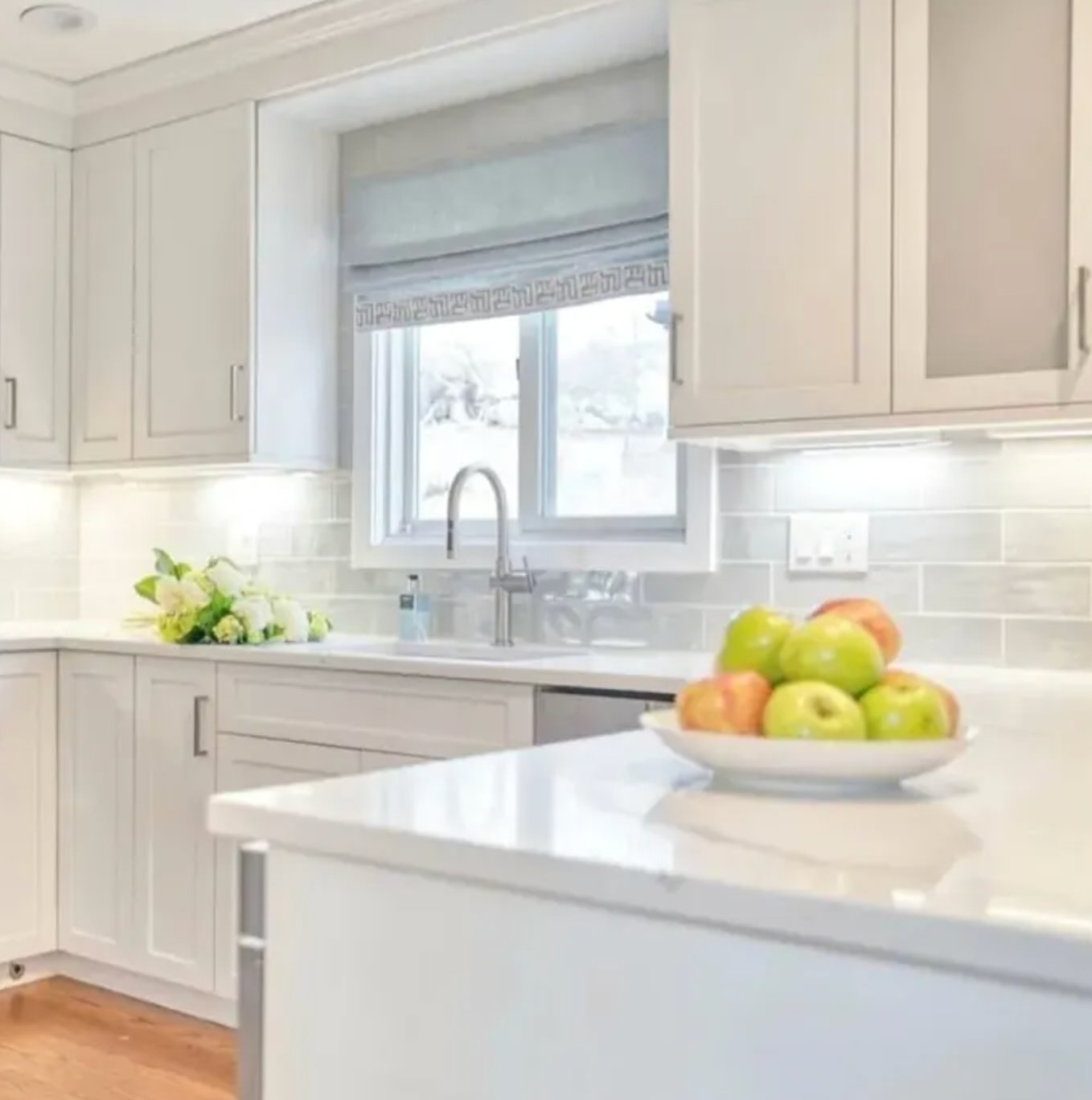 Paper White by Benjamin Moore kitchen