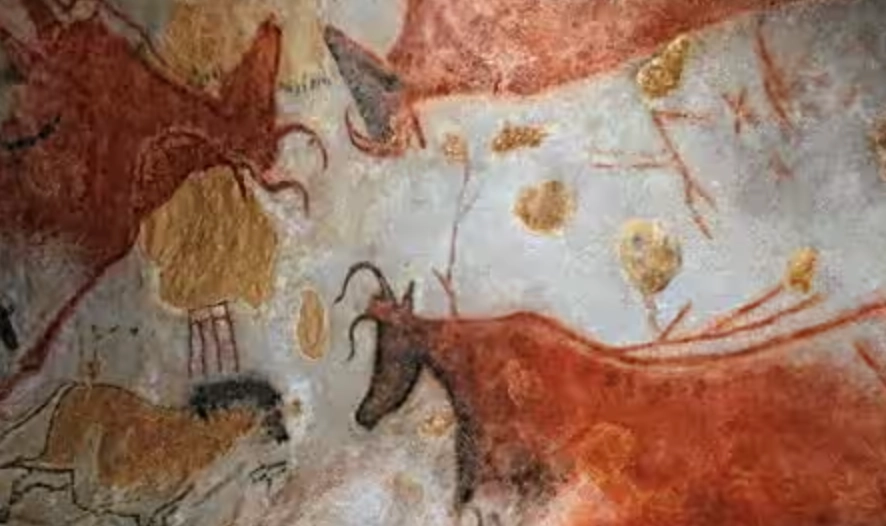 Prehistoric Painting with Terra Cotta