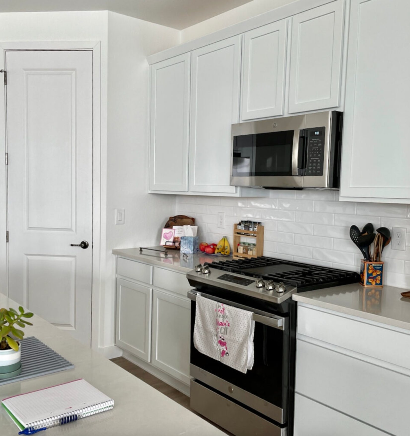 Pure White by Sherwin Williams in kitchen