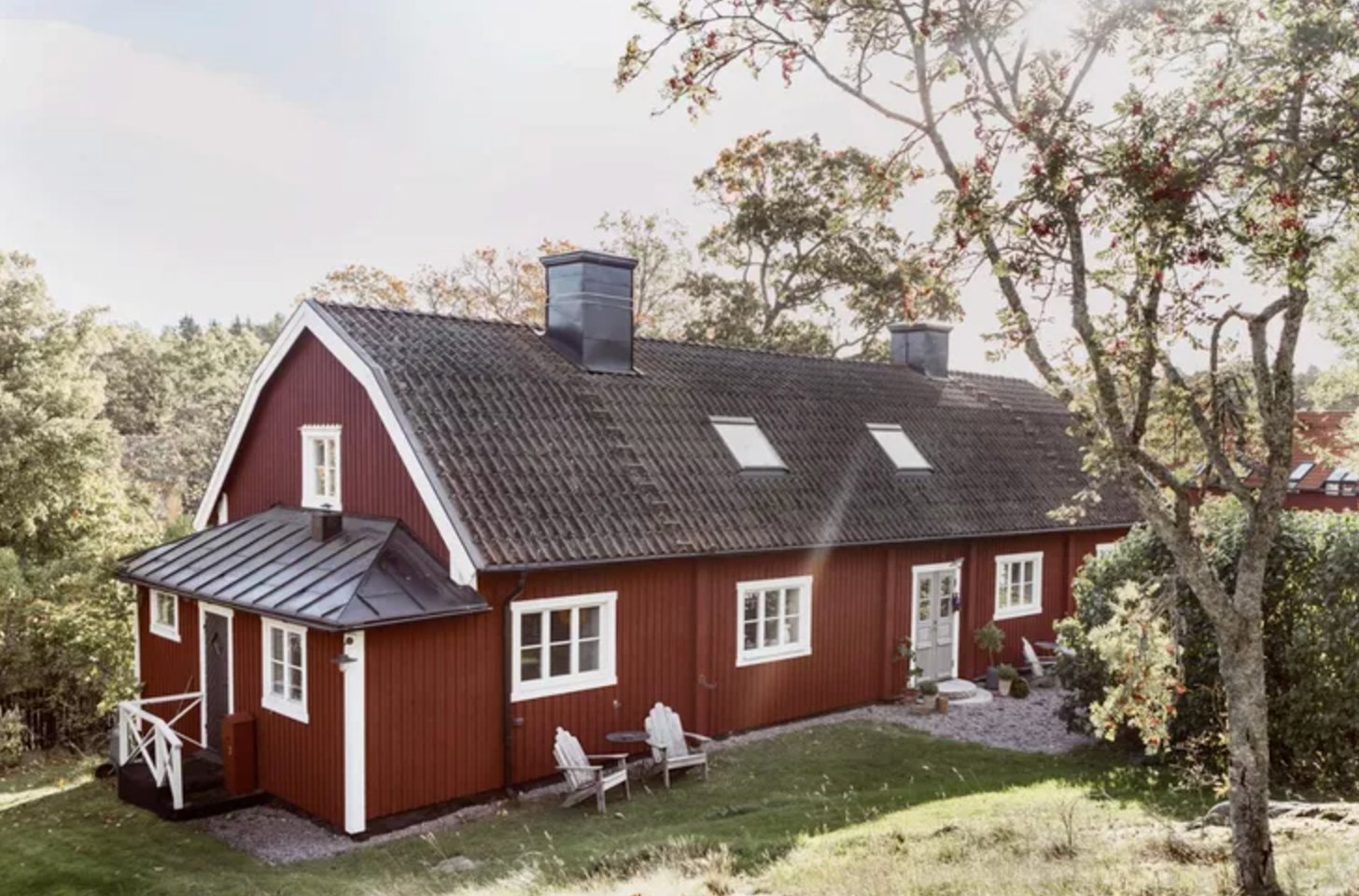 Red and white barn exterior