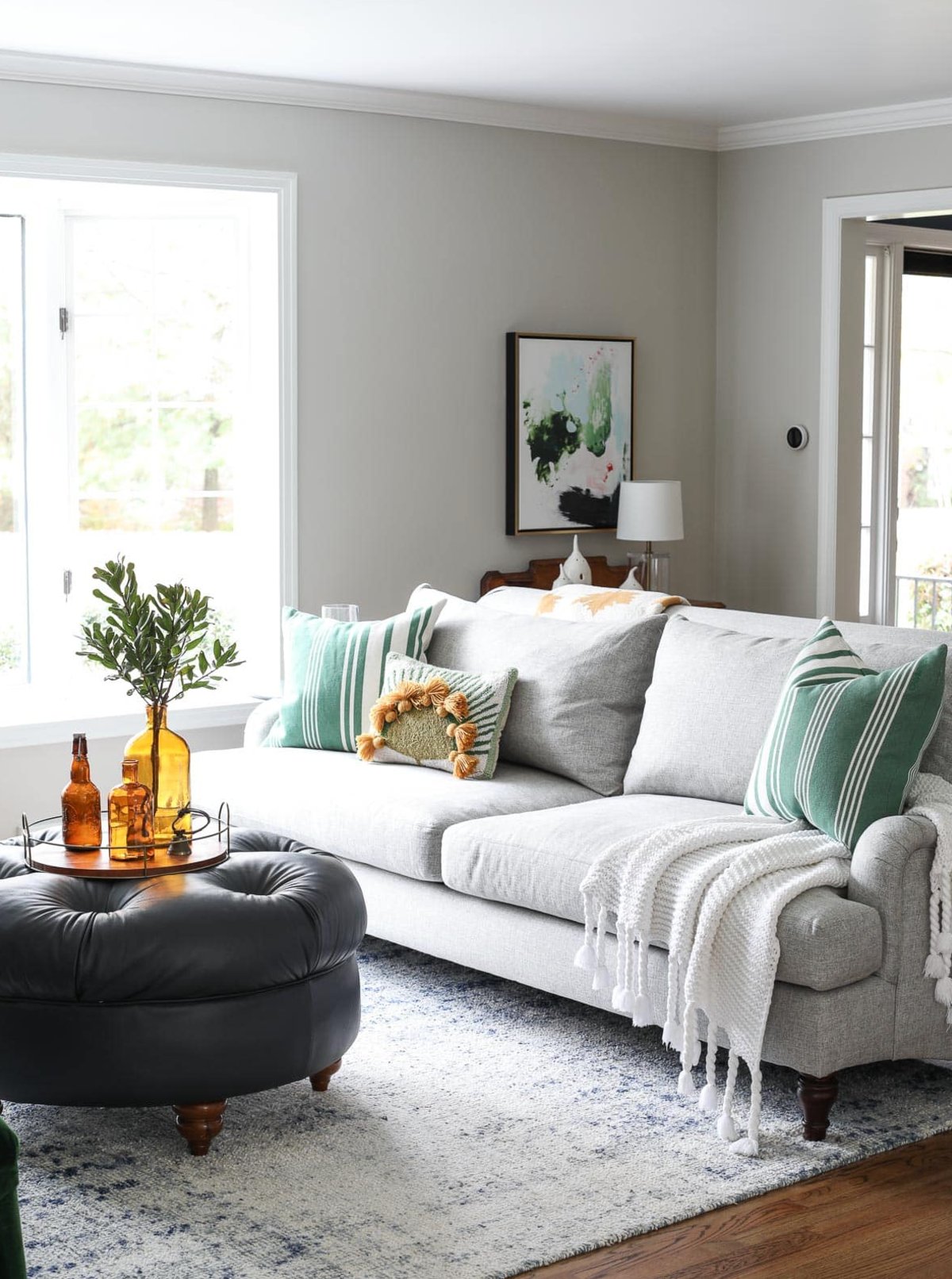 Agreeable Gray by Sherwin Williams living room