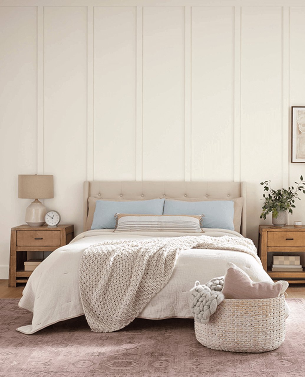 Alabaster by Sherwin Williams bedroom