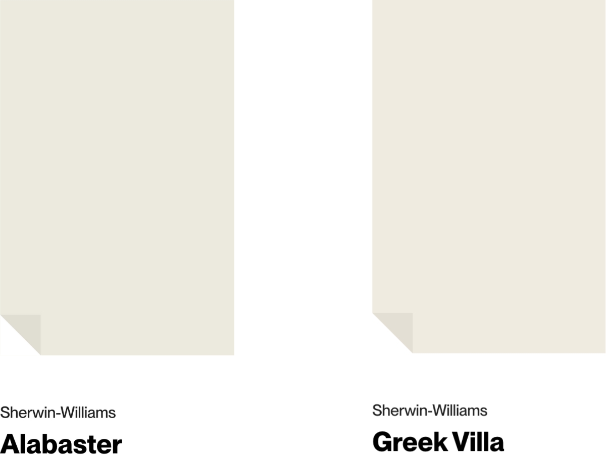 SW Alabaster vs SW Greek Villa comparison