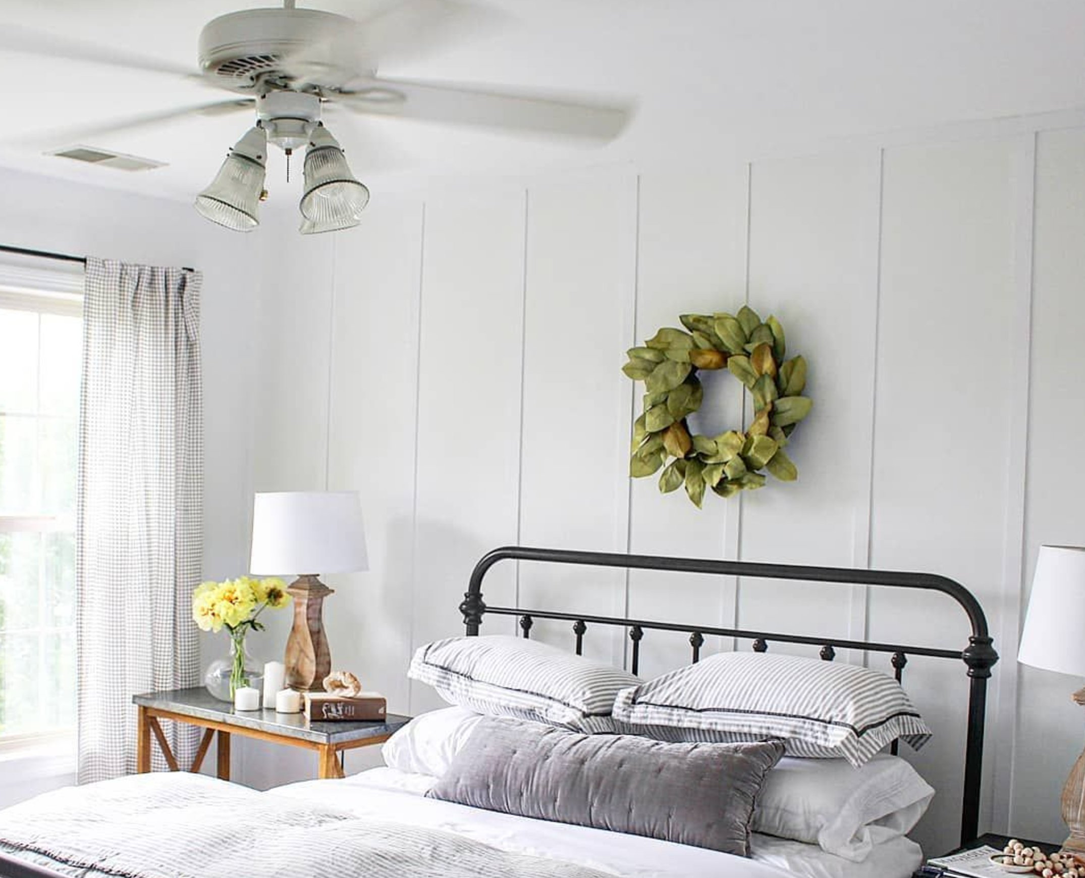 Extra White by Sherwin Williams in bedroom