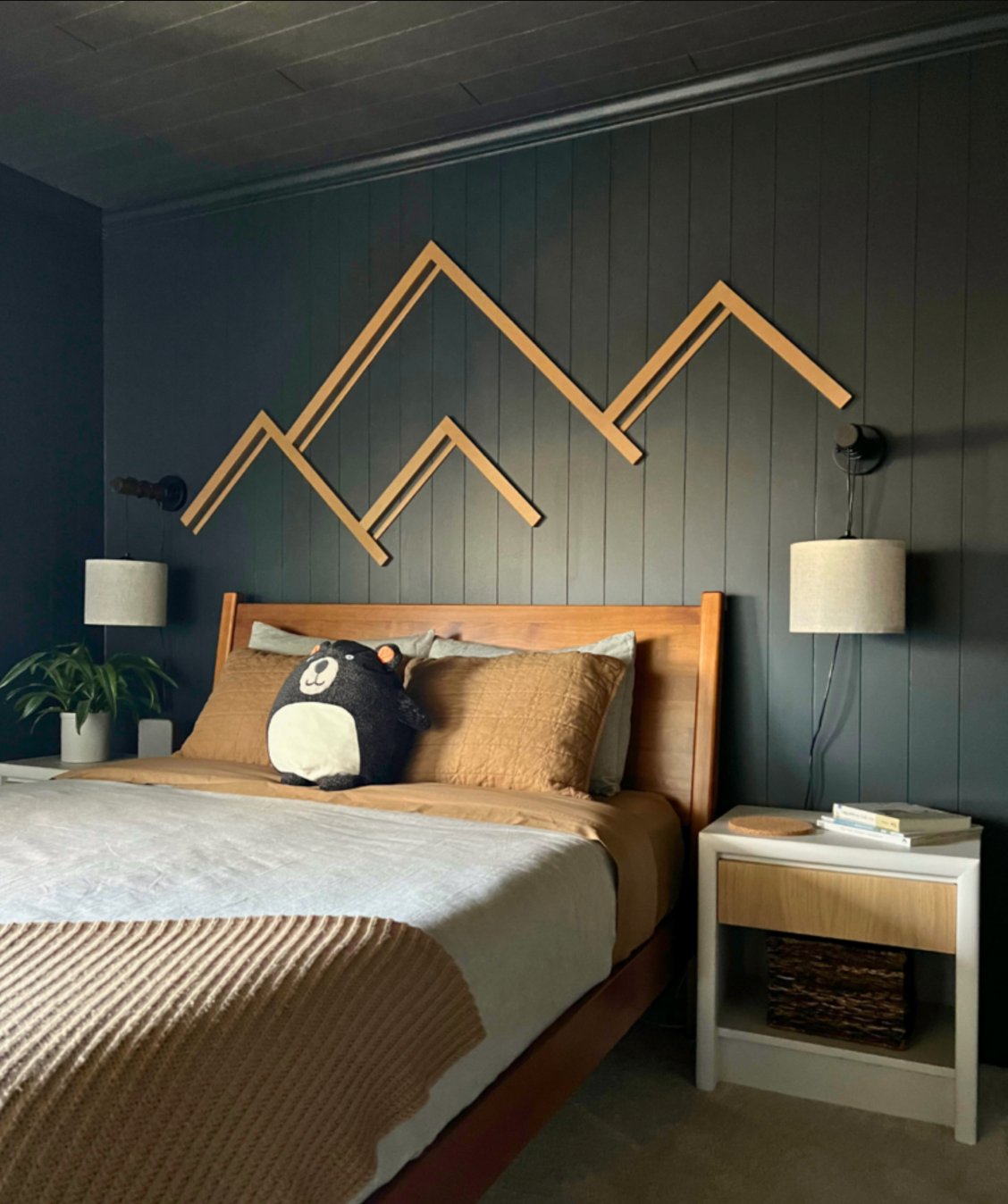 Iron Ore by Sherwin Williams bedroom