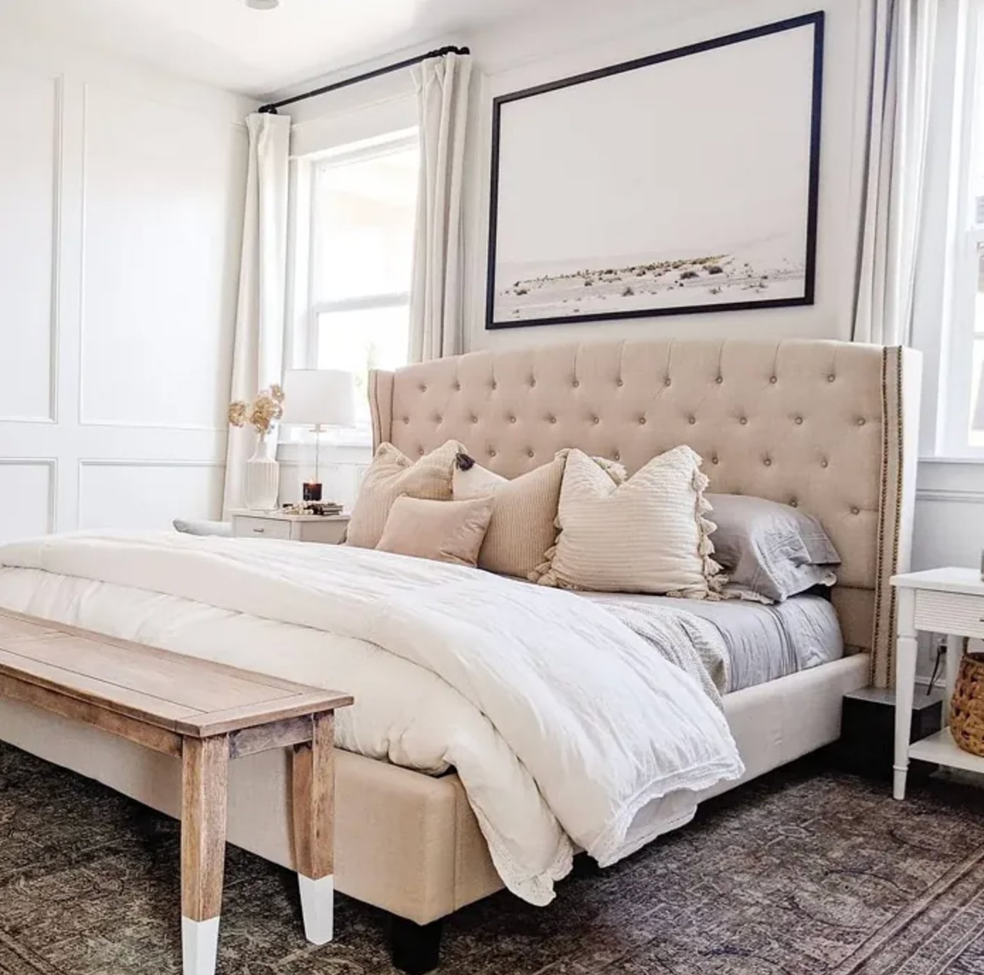 Pure White by Sherwin Williams in bedroom
