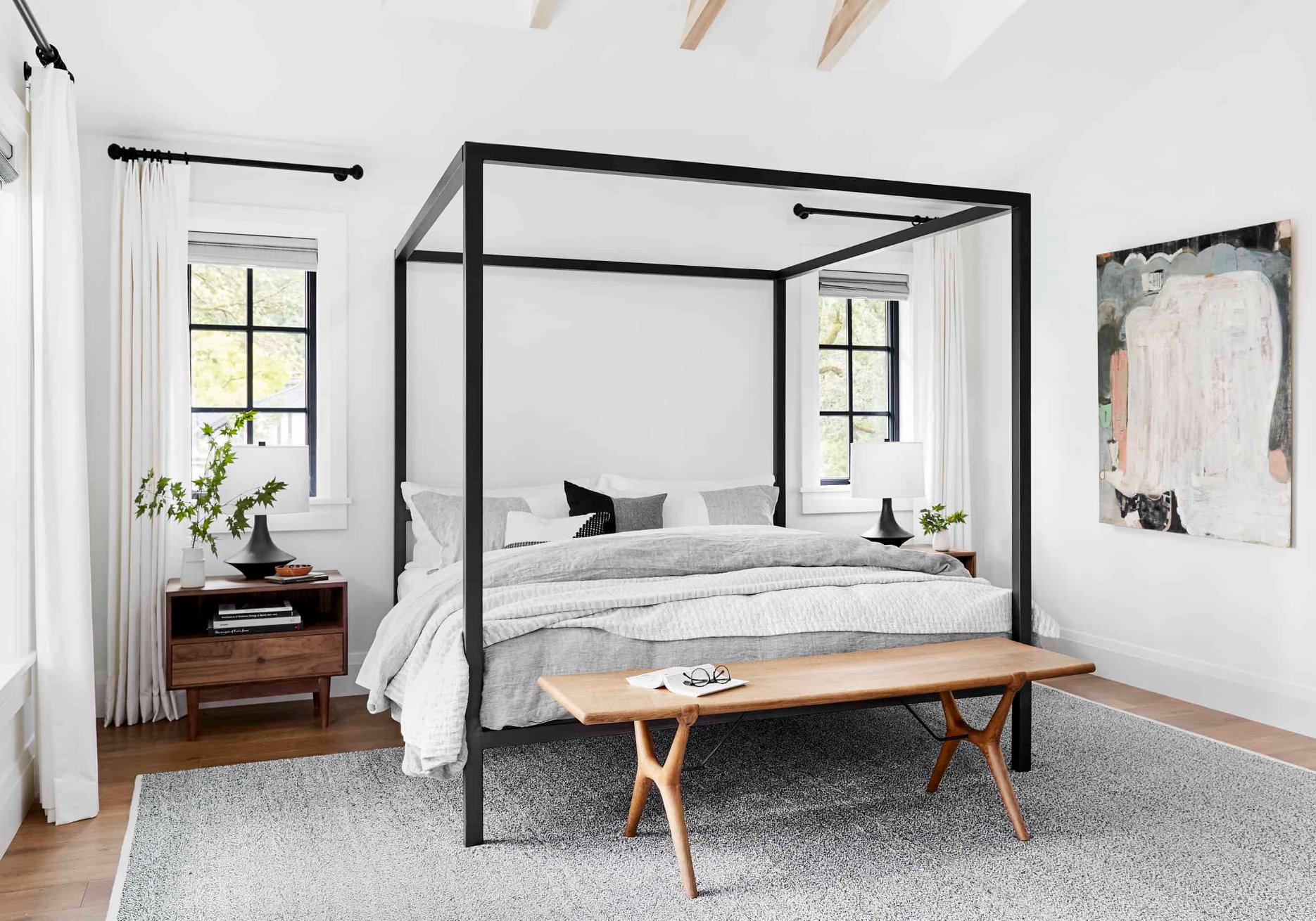 Pure White by Sherwin Williams in bedroom
