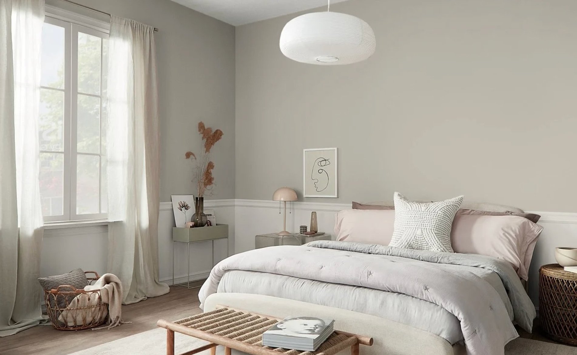Repose Gray by Sherwin Williams in bedroom 2