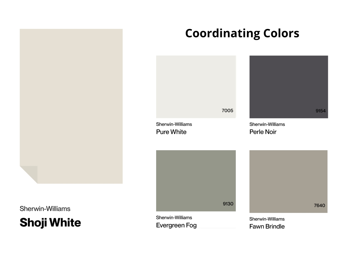 SW Shoji White coordinating colors