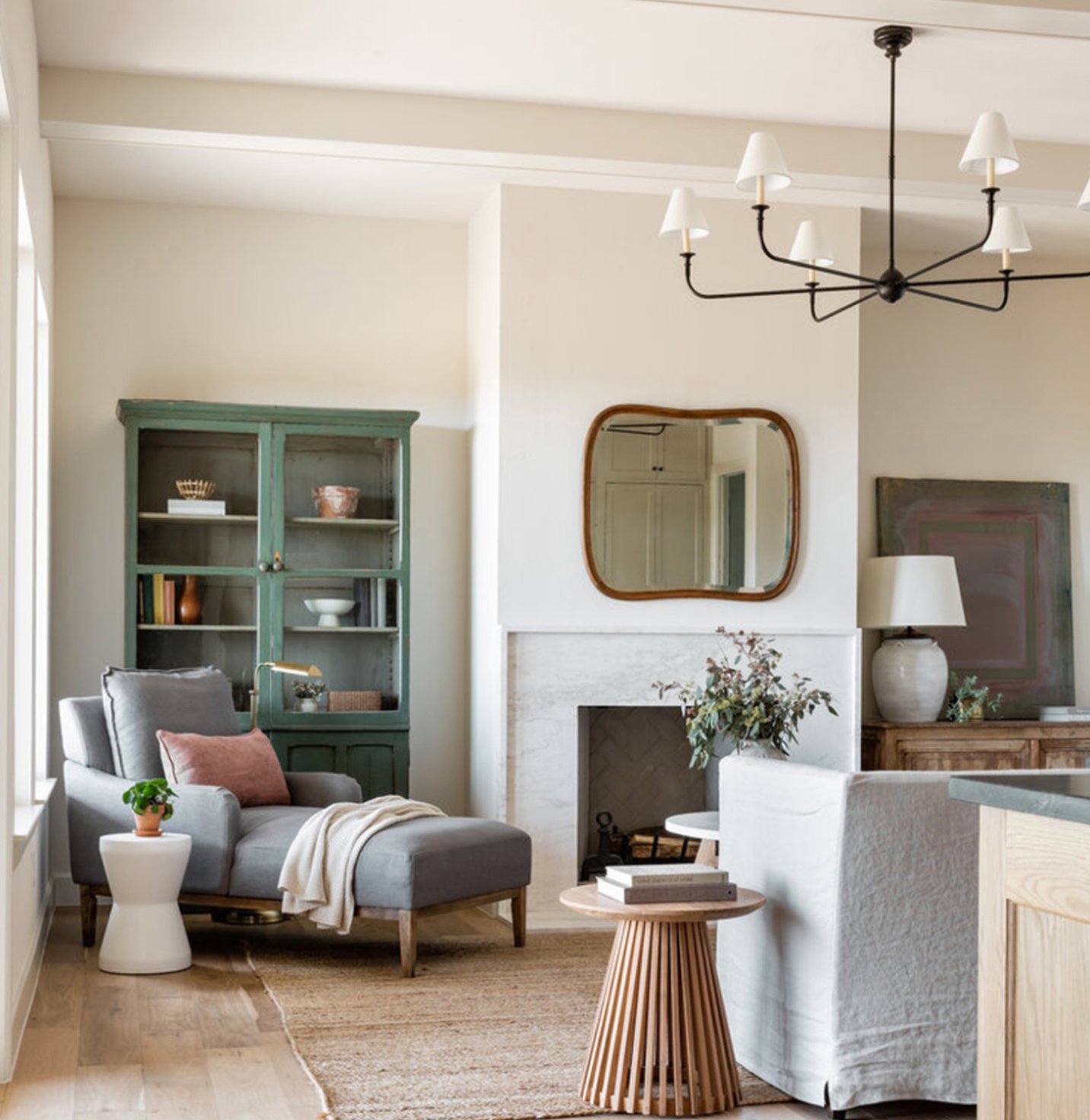 Shoji White by Sherwin Williams in living room