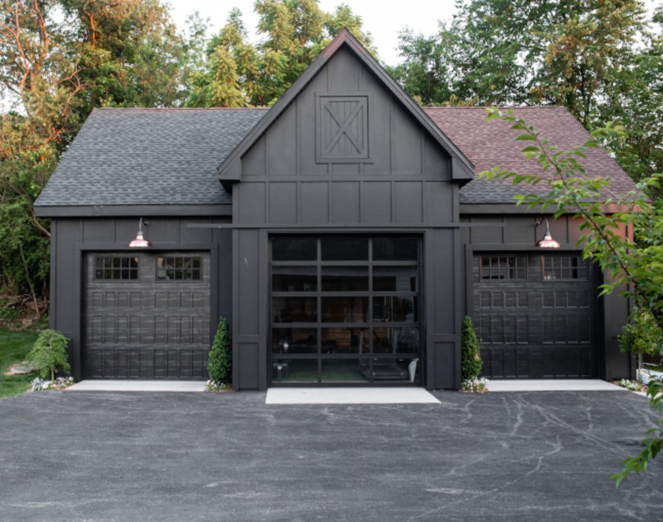 Tricorn Black by Sherwin Williams exterior