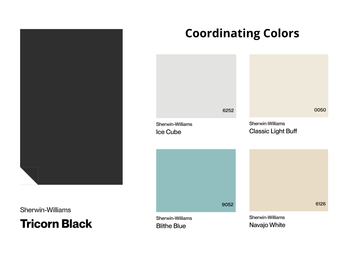SW Tricorn Black coordinating colors