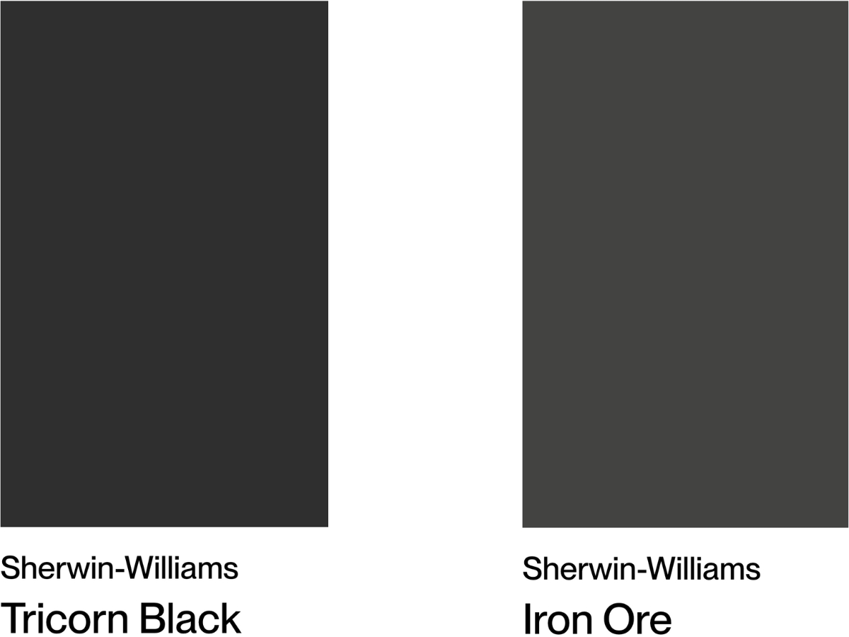 SW Tricorn Black vs SW Iron Ore comparison