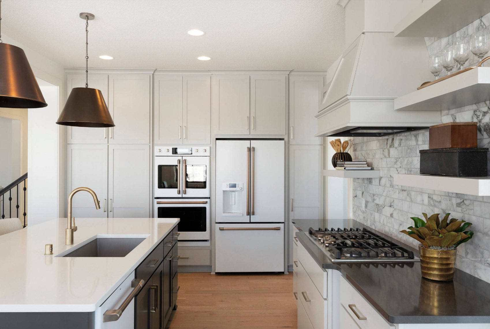 Worldly Gray by Sherwin Williams kitchen