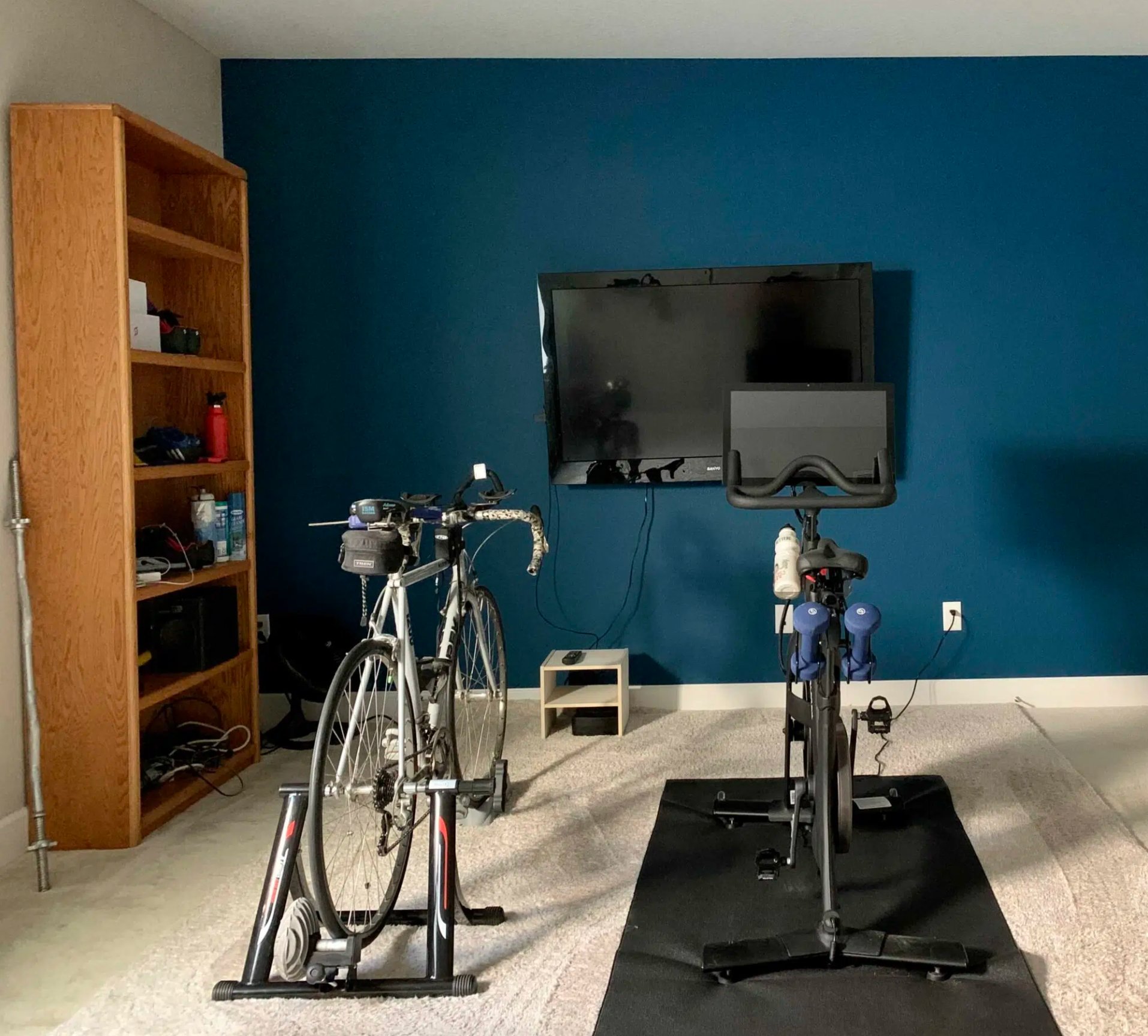 Slate Teal by Benjamin Moore basement